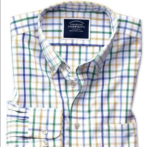 CHARLES TYRWHITT Extra Slim Fit Button Down - Picture 1 of 6